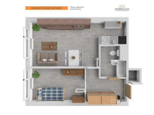 Prodej bytu 2+kk, Teplice, Pražská, 39 m2