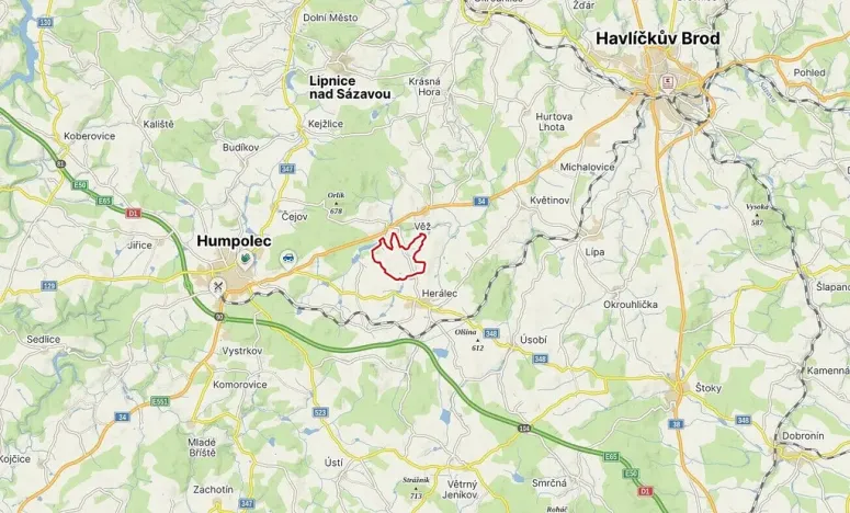 Prodej pozemku, Boňkov, 3466 m2