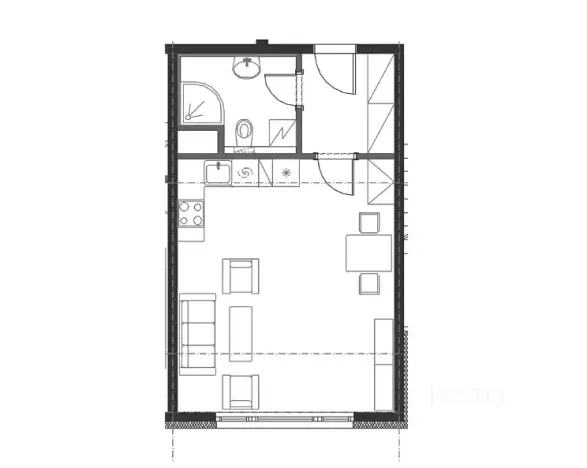 Pronájem bytu 1+kk, Písek, V Portyči, 31 m2