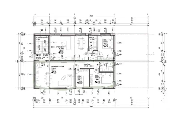 Prodej bytu 2+kk, Vrsi, Chorvatsko, Put Konobina, 65 m2