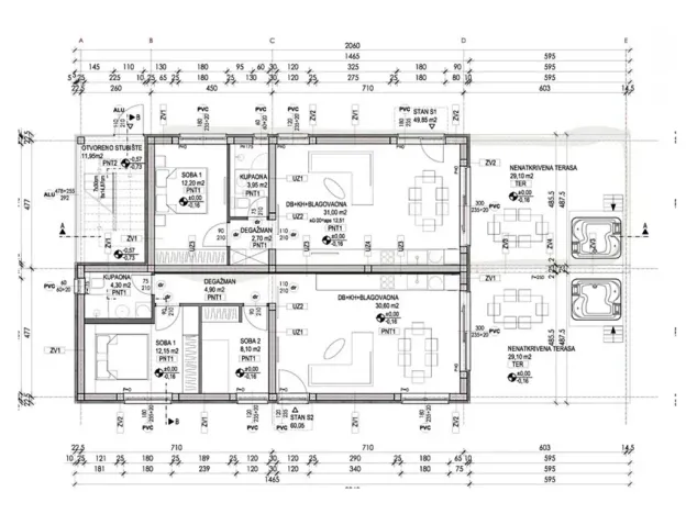 Prodej bytu 3+kk, Vrsi, Chorvatsko, Put Konobina, 79 m2