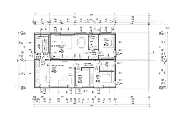Prodej bytu 3+kk, Vrsi, Chorvatsko, Put Konobina, 79 m2