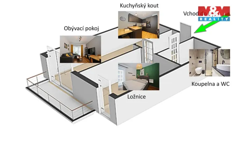 Prodej bytu 2+kk, Havlíčkův Brod, Na Spravedlnosti, 42 m2