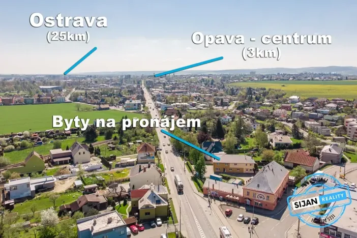 Pronájem bytu 2+kk, Opava, Krnovská, 37 m2