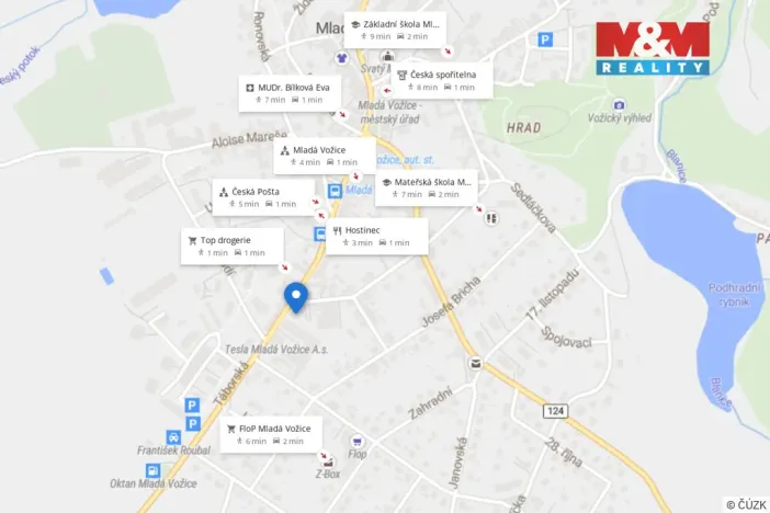 Prodej bytu 4+1, Mladá Vožice, Milady Jungmanové, 140 m2