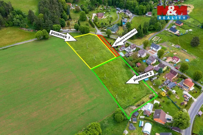Prodej pozemku pro bydlení, Huntířov - Stará Oleška, 3900 m2