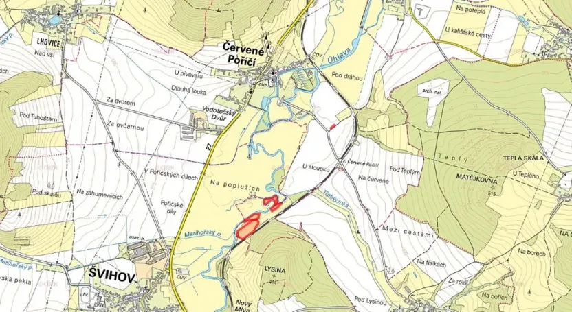 Prodej louky, Červené Poříčí, 26107 m2