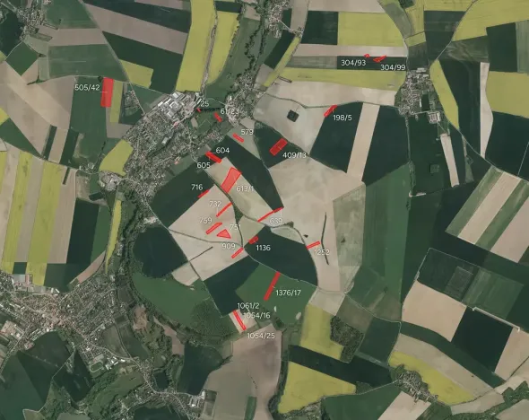 Prodej podílu pole, Rosice, 32647 m2