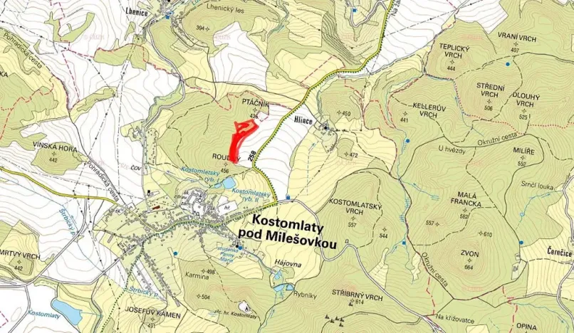 Prodej louky, Kostomlaty pod Milešovkou, 28333 m2