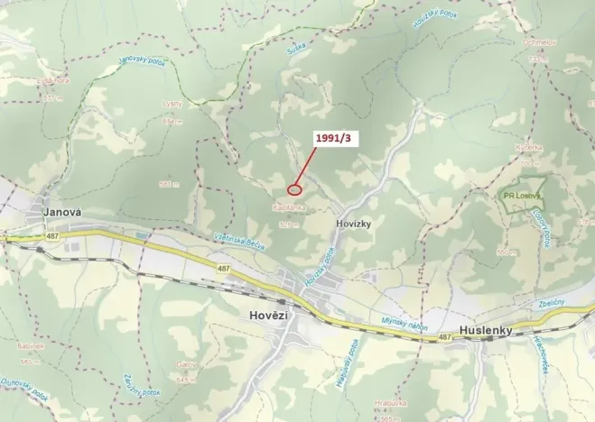 Dražba lesa, Hovězí, 115 m2