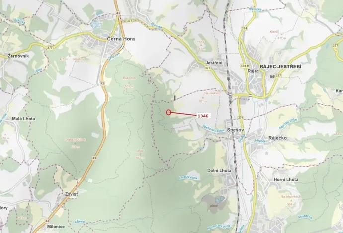 Dražba lesa, Spešov, 135 m2