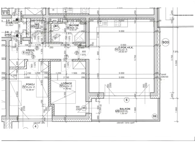 Prodej bytu 3+kk, Plzeň, Zahradní, 73 m2