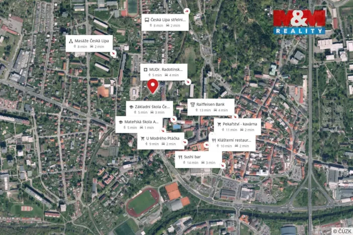 Pronájem bytu 2+1, Česká Lípa, Bezručova, 55 m2