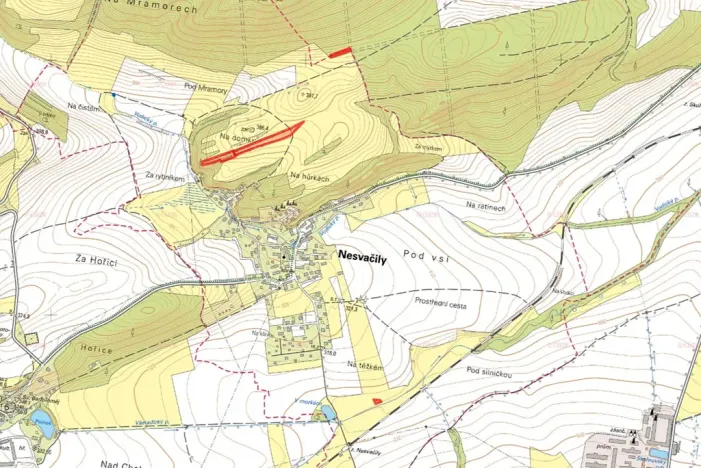 Prodej louky, Nesvačily, 9239 m2
