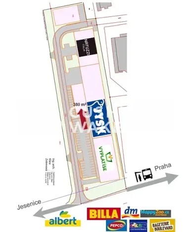 Pronájem obchodního prostoru, Vestec, Vídeňská, 380 m2