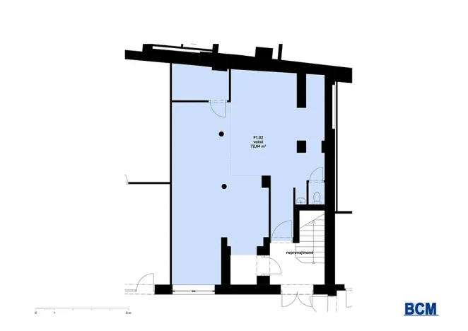 Pronájem skladu, Praha - Modřany, Barrandova, 73 m2