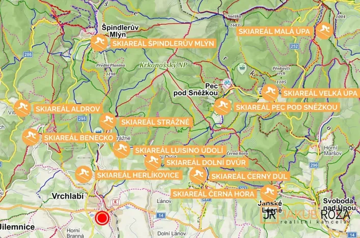 Prodej bytu 1+1, Vrchlabí, Východní, 31 m2