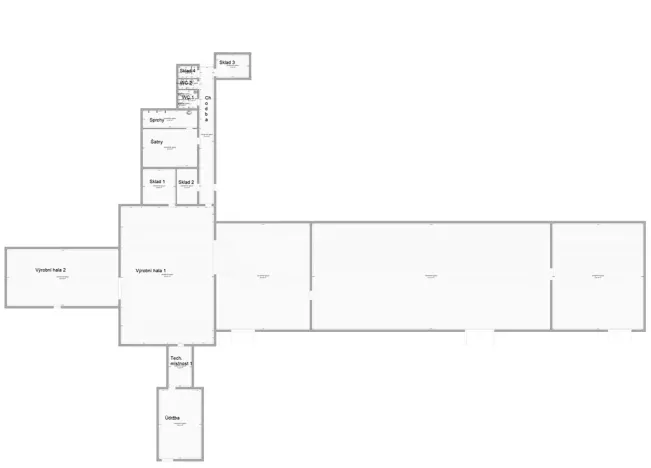Pronájem výrobních prostor, Ústí nad Labem, U Tonasa, 1248 m2