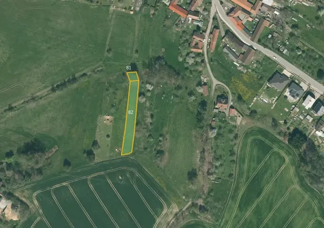 Prodej zahrady, Budislav, 1225 m2