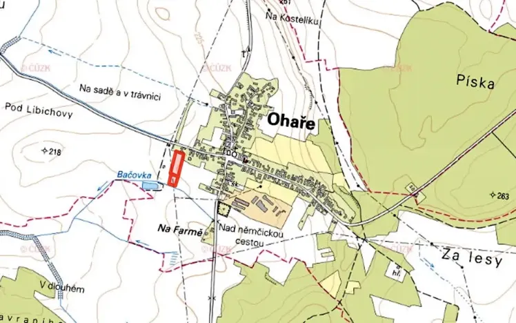 Prodej pozemku pro bydlení, Ohaře, 8292 m2