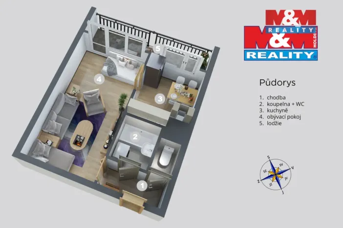 Prodej bytu 1+1, Litvínov - Horní Litvínov, Valdštejnská, 34 m2