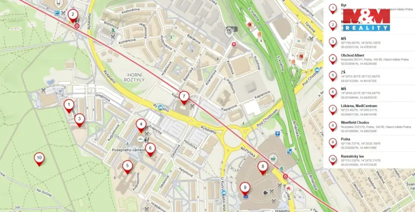 Prodej bytu 3+kk, Praha - Chodov, Hrudičkova, 74 m2