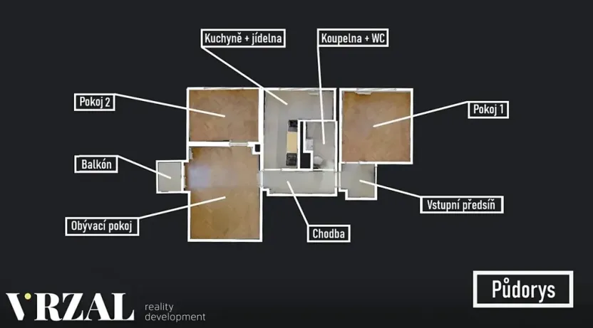 Prodej bytu 3+1, Plzeň, Smrková, 66 m2