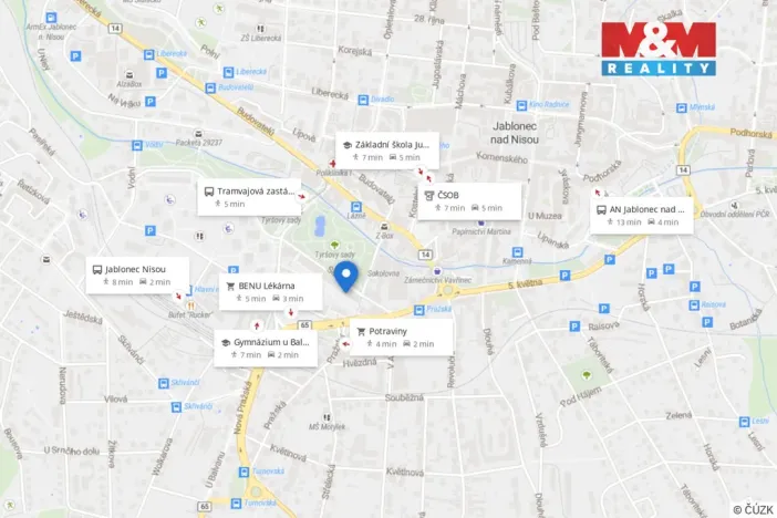 Prodej bytu 3+1, Jablonec nad Nisou, Sadová, 74 m2