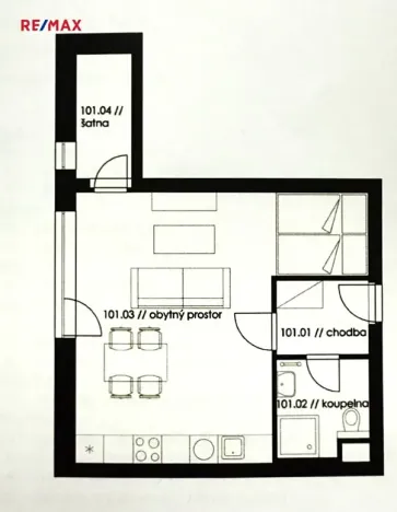 Pronájem bytu 1+kk, Plzeň, K Zelené louce, 40 m2