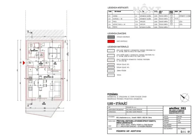 Prodej rodinného domu, Dolní Kounice, Růžová, 176 m2