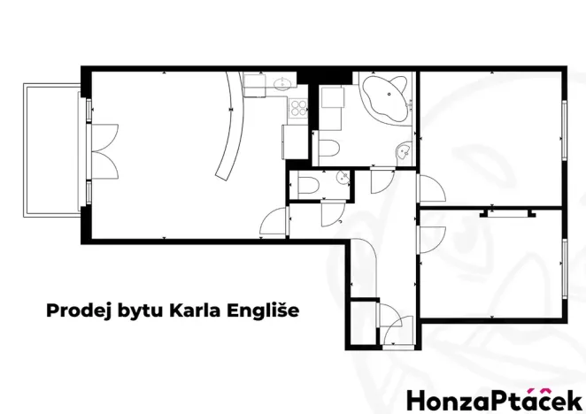 Prodej bytu 3+kk, Praha - Smíchov, Karla Engliše, 73 m2
