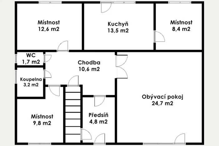Prodej rodinného domu, Černouček, 89 m2