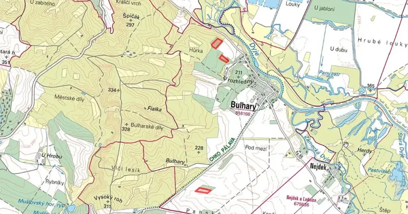 Prodej sadu/vinice, Bulhary, 82048 m2