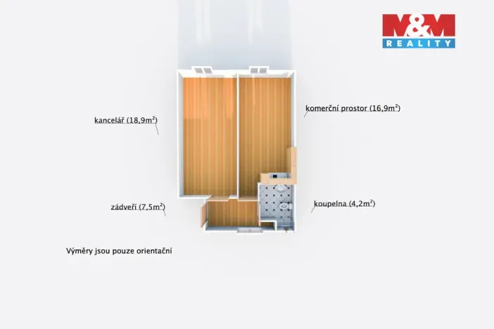 Pronájem kanceláře, Dobřany, Alšova, 47 m2