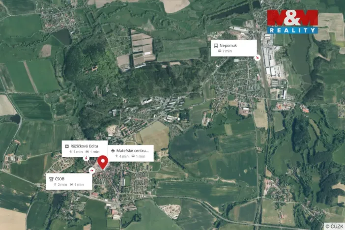 Pronájem bytu 2+1, Nepomuk, náměstí Augustina Němejce, 64 m2