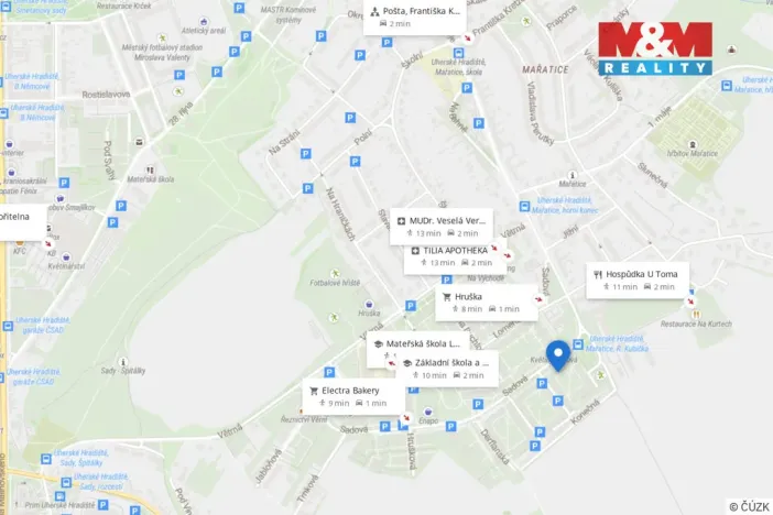 Pronájem bytu 1+1, Uherské Hradiště - Mařatice, Sadová, 35 m2