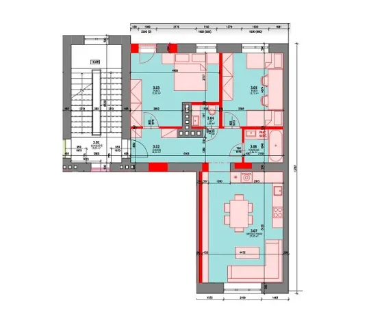 Pronájem bytu 3+kk, Ostrava - Mariánské Hory, Mariánské náměstí, 74 m2