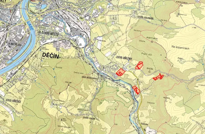 Prodej pole, Děčín, 39682 m2