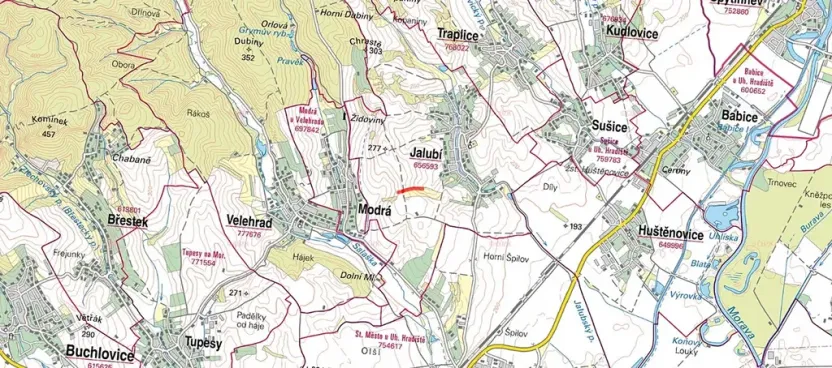 Prodej pole, Jalubí, 1861 m2