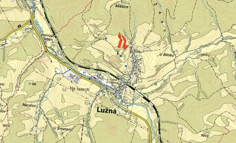 Prodej louky, Lužná, 3216 m2