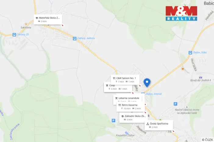 Pronájem bytu 2+kk, Zbýšov, Sportovní, 45 m2