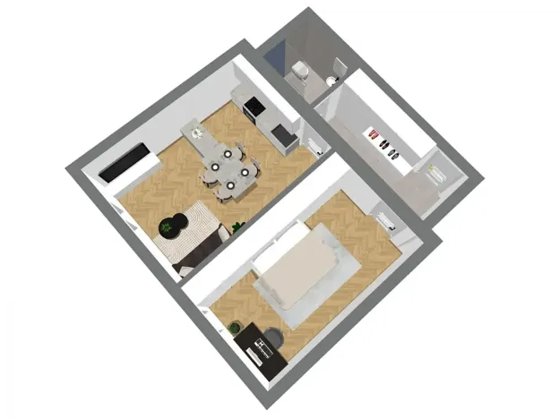 Prodej bytu 2+kk, Praha - Vršovice, Na spojce, 55 m2