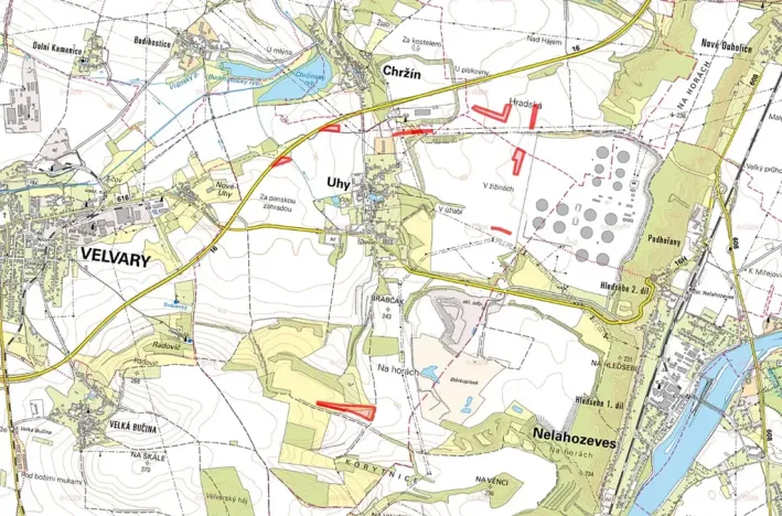 Prodej pole, Uhy, 55932 m2