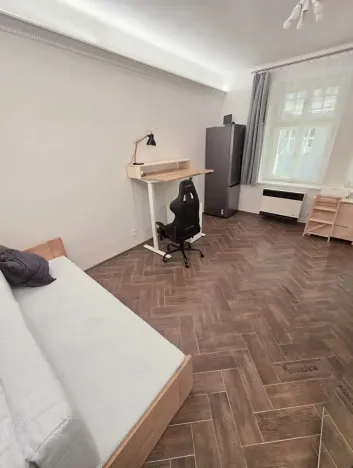 Pronájem bytu 1+kk, Praha - Holešovice, Františka Křížka, 26 m2
