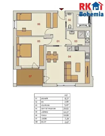 Prodej bytu 3+kk, Český Brod, Klučovská, 73 m2