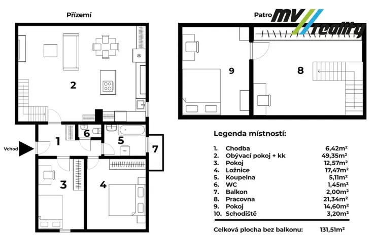 Prodej bytu 4+kk, Milovice, Kaštanová, 131 m2