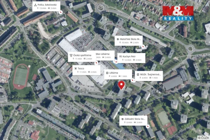 Prodej bytu 2+1, Sokolov, Závodu míru, 55 m2