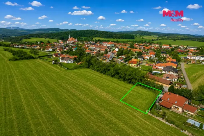 Prodej pozemku pro bydlení, Krásná Hora nad Vltavou, 1233 m2