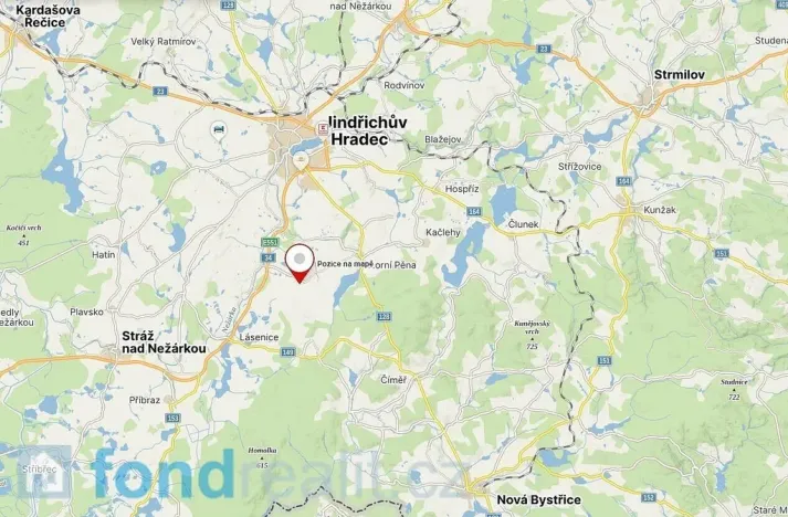 Prodej pozemku, Horní Pěna - Malíkov nad Nežárkou, 1083 m2