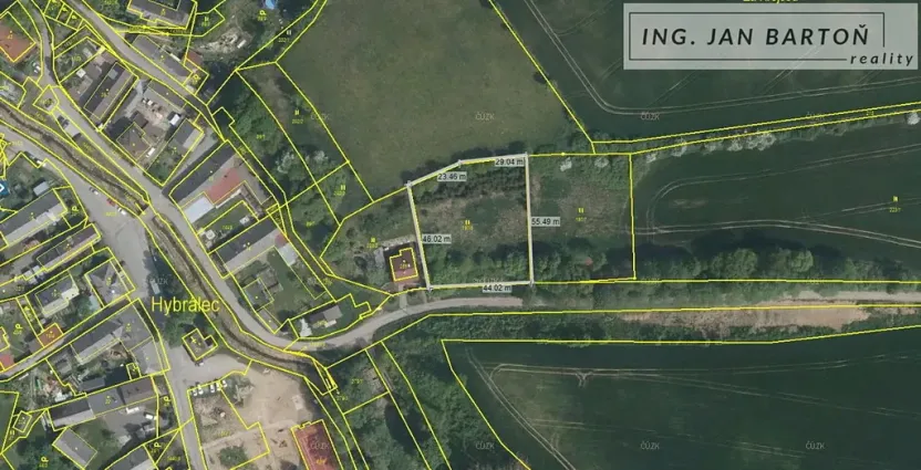 Prodej pozemku pro bydlení, Hybrálec, 2500 m2